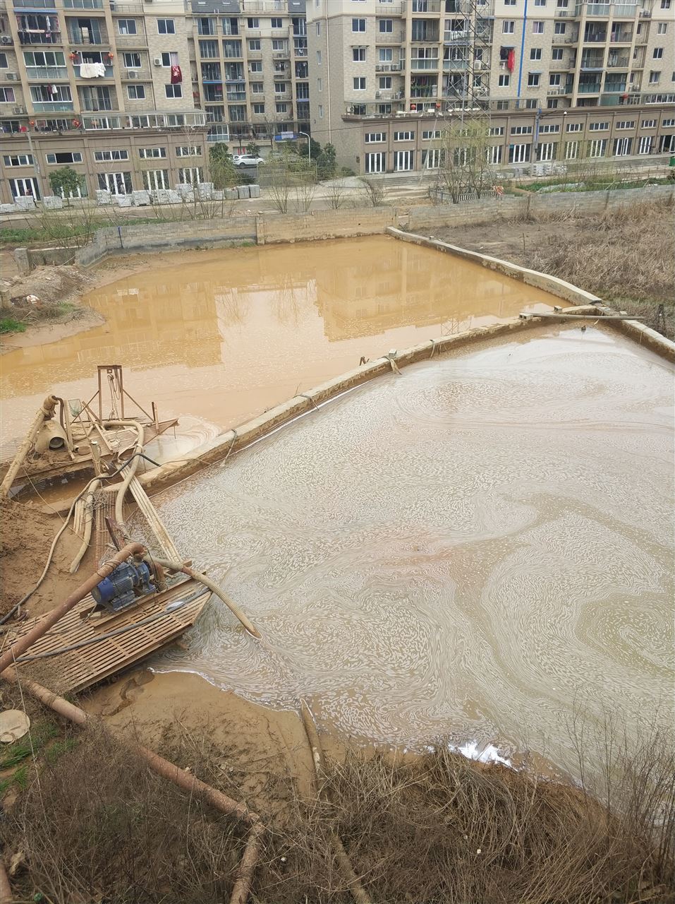 九龙沉淀池淤泥清理-厂区废水池淤泥清淤